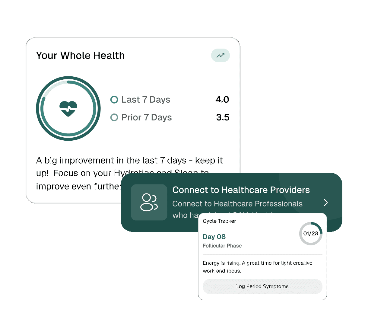 Whole health overview dashboard
