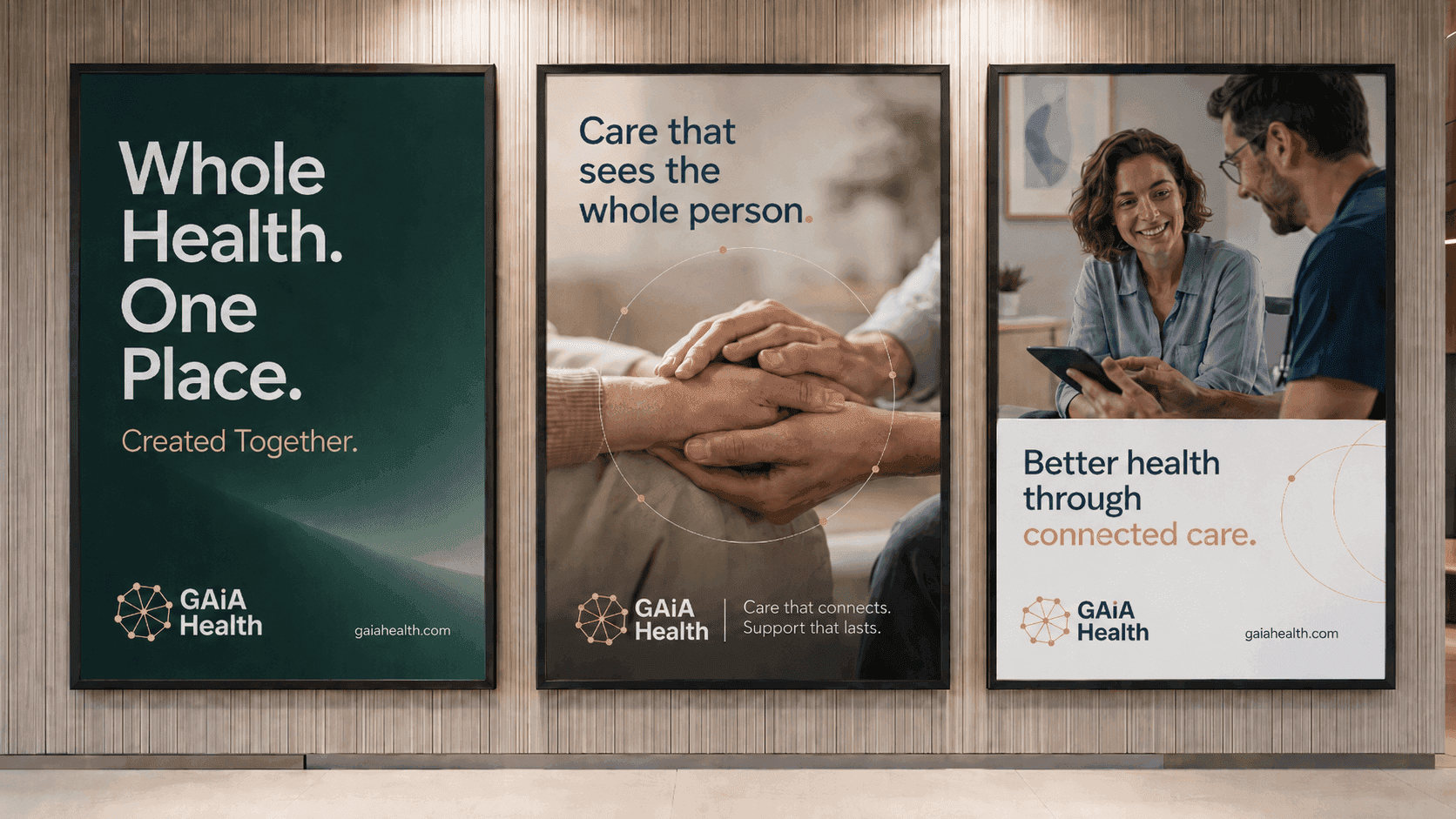 GAIA Health brand billboards